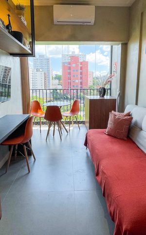 Studio para alugar com 35m², 1 quarto e 1 vaga Studio para alugar com 35m², 1 quarto e 1 vagaStudio