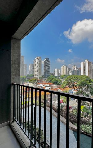 Studio para alugar com 29m², 1 quarto e sem vaga Studio para alugar com 29m², 1 quarto e sem vagaSacada Studio