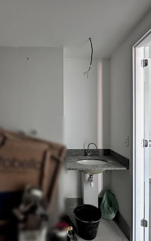 Studio para alugar com 29m², 1 quarto e sem vaga Studio para alugar com 29m², 1 quarto e sem vagaBanheiro