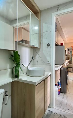Apartamento à venda com 37m², 2 quartos e sem vaga Apartamento à venda com 37m², 2 quartos e sem vagaBanheiro