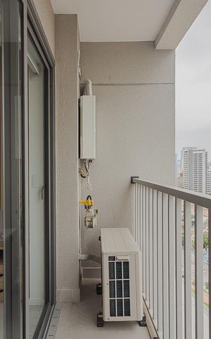 Studio para alugar com 28m², 1 quarto e sem vagaVaranda