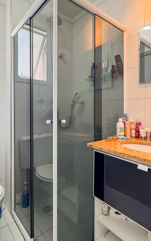 Apartamento à venda com 50m², 2 quartos e 1 vaga Apartamento à venda com 50m², 2 quartos e 1 vagaBanheiro Corredor