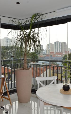 Studio à venda com 37m², 1 quarto e sem vagaVaranda
