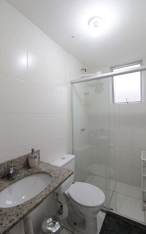 Apartamento à venda com 57m², 2 quartos e 1 vagaBanheiro Social