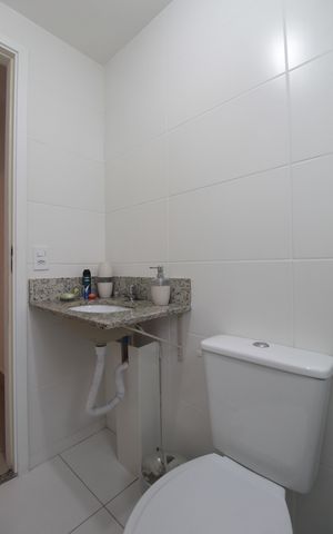 Apartamento à venda com 57m², 2 quartos e 1 vagaBanheiro Social