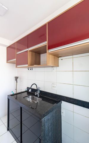 Apartamento para alugar com 43m², 2 quartos e 1 vaga Apartamento para alugar com 43m², 2 quartos e 1 vagaCozinha e Área de Serviço