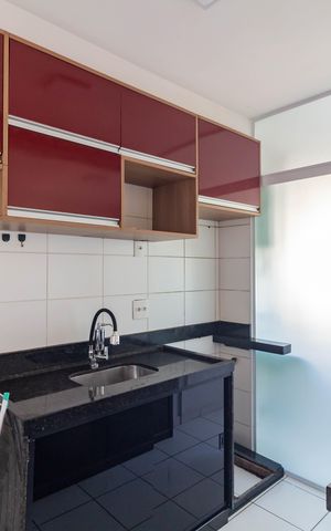 Apartamento para alugar com 43m², 2 quartos e 1 vaga Apartamento para alugar com 43m², 2 quartos e 1 vagaCozinha e Área de Serviço