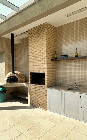 Apartamento à venda com 144m², 3 quartos e 2 vagas Apartamento à venda com 144m², 3 quartos e 2 vagasÁrea comum - Churrasqueira
