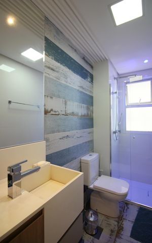 Apartamento à venda com 123m², 3 quartos e 2 vagasBanheiro Social