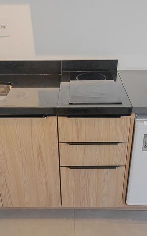 Studio à venda com 21m², 1 quarto e sem vagaCozinha