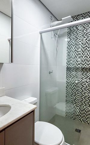 Apartamento para alugar com 32m², 1 quarto e sem vagaBanheiro da Suíte