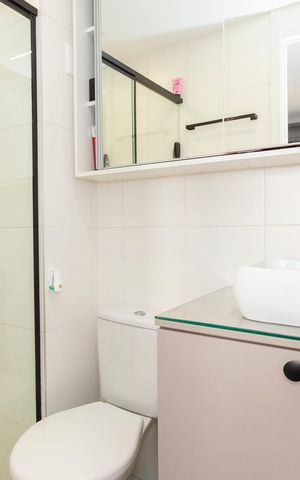 Apartamento à venda com 63m², 3 quartos e 1 vagaBanheiro da Suíte