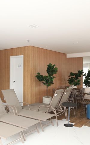 Apartamento à venda com 46m², 2 quartos e 1 vagaÁrea comum - Salão de festas