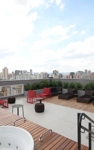 Studio para alugar com 27m², 1 quarto e sem vagaJacuzzi