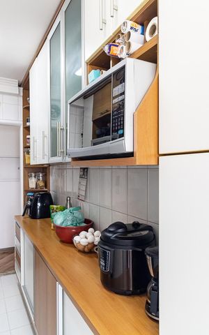 Apartamento à venda com 61m², 3 quartos e 2 vagas Apartamento à venda com 61m², 3 quartos e 2 vagasCozinha