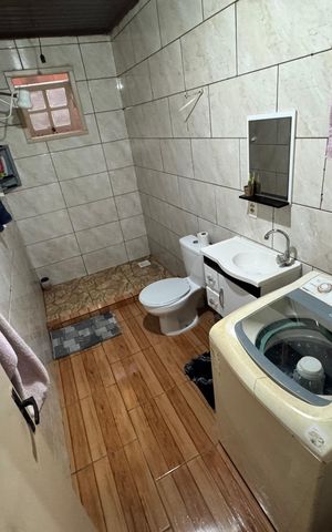 Casa para alugar com 49m², 1 quarto e sem vaga Casa para alugar com 49m², 1 quarto e sem vagaBanheiro
