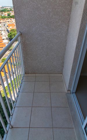 Apartamento à venda com 55m², 2 quartos e 1 vagaSacada da sala