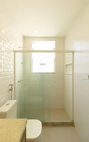 Apartamento para alugar com 85m², 3 quartos e sem vaga Apartamento para alugar com 85m², 3 quartos e sem vagaDetalhe do banheiro social 1