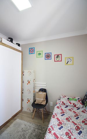 Apartamento à venda com 80m², 3 quartos e 2 vagasQuarto 2
