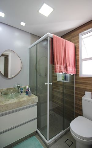 Apartamento à venda com 80m², 3 quartos e 2 vagasBanheiro da Suíte