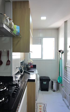 Apartamento à venda com 80m², 3 quartos e 2 vagasCozinha e Área de Serviço