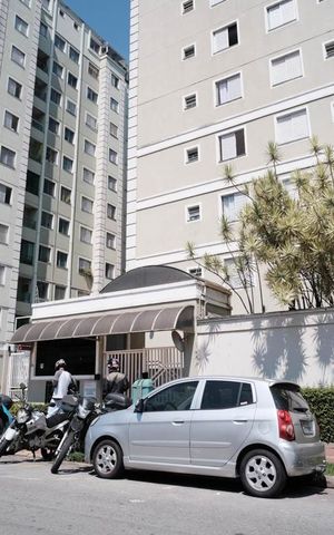 Apartamento à venda com 49m², 2 quartos e sem vagaFachada e placa