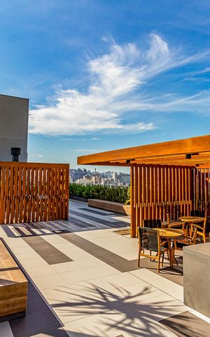 Studio à venda com 27m², 1 quarto e 1 vaga Studio à venda com 27m², 1 quarto e 1 vagaÁrea comum - Churrasqueira