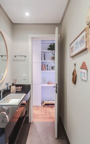 Apartamento à venda com 87m², 1 quarto e 2 vagasBanheiro Social