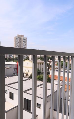 Apartamento à venda com 27m², 1 quarto e sem vaga Apartamento à venda com 27m², 1 quarto e sem vagaSacada da Sala/Cozinha