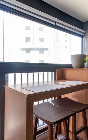 Studio à venda com 27m², 1 quarto e sem vaga Studio à venda com 27m², 1 quarto e sem vagaVaranda - Studio
