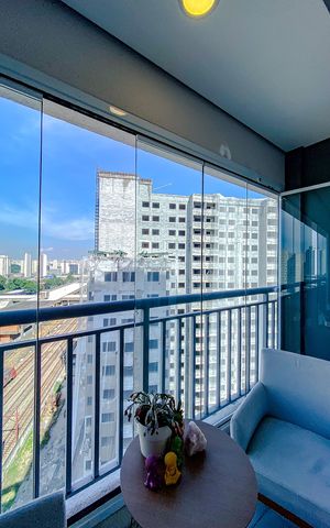 Studio à venda com 24m², 1 quarto e sem vagaVaranda