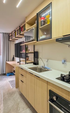 Apartamento à venda com 26m², 1 quarto e sem vagaCozinha