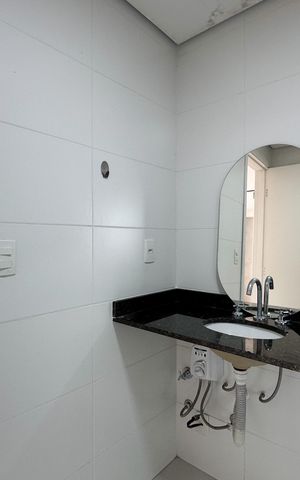 Studio para alugar com 42m², 1 quarto e 1 vaga Studio para alugar com 42m², 1 quarto e 1 vagaBanheiro Social