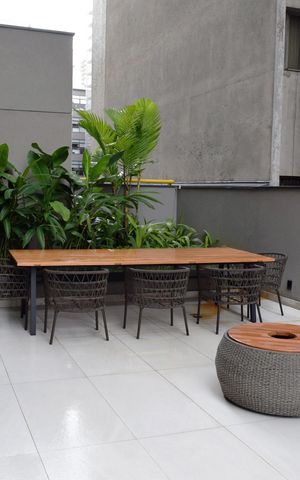 Apartamento à venda com 32m², 1 quarto e sem vagaÁrea comum - Salão de Festas externo