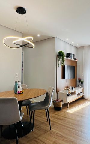 Apartamento à venda com 57m², 2 quartos e 1 vagaSala
