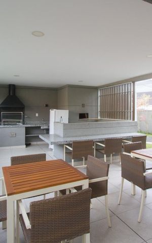 Studio à venda com 34m², 1 quarto e 1 vagaChurrasqueira