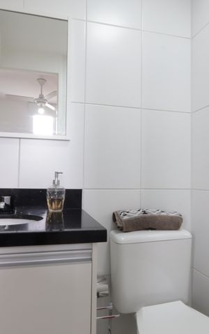 Apartamento à venda com 64m², 2 quartos e 1 vagaBanheiro/Suíte 