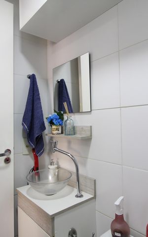 Apartamento à venda com 80m², 2 quartos e 1 vagaBanheiro Social