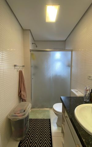 Apartamento à venda com 134m², 3 quartos e 3 vagas Apartamento à venda com 134m², 3 quartos e 3 vagasBanheiro da Suíte 1