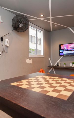 Apartamento à venda com 34m², 2 quartos e sem vagaSalão de jogos
