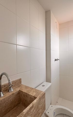 Apartamento à venda com 50m², 2 quartos e 1 vaga Apartamento à venda com 50m², 2 quartos e 1 vagaBanheiro da Suíte