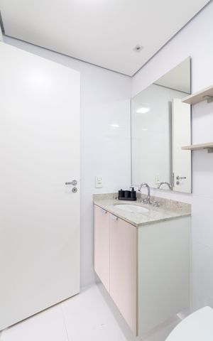 Apartamento para alugar com 29m², 1 quarto e sem vaga Apartamento para alugar com 29m², 1 quarto e sem vagaBanheiro da Suíte