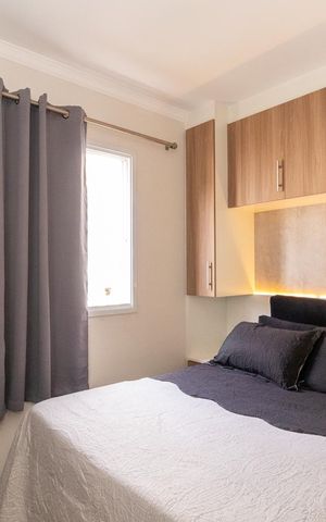 Apartamento à venda com 47m², 2 quartos e 1 vagaQuarto 2