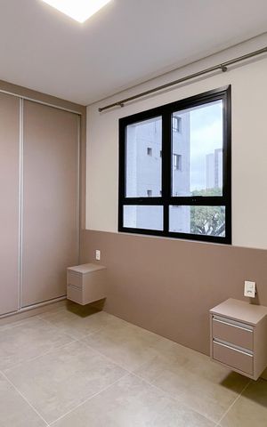 Studio para alugar com 40m², 1 quarto e 1 vaga Studio para alugar com 40m², 1 quarto e 1 vagaQuarto