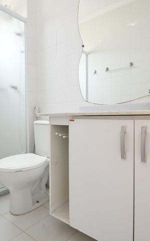 Casa de condomínio para alugar com 80m², 3 quartos e 2 vagasBanheiro 1