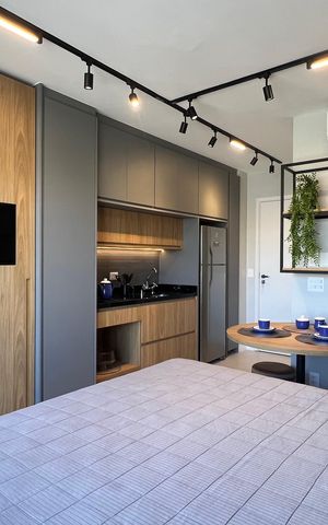 Studio à venda com 25m², 1 quarto e sem vaga Studio à venda com 25m², 1 quarto e sem vagaQuarto