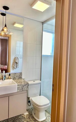 Apartamento à venda com 80m², 2 quartos e 1 vagaBanheiro da Suíte