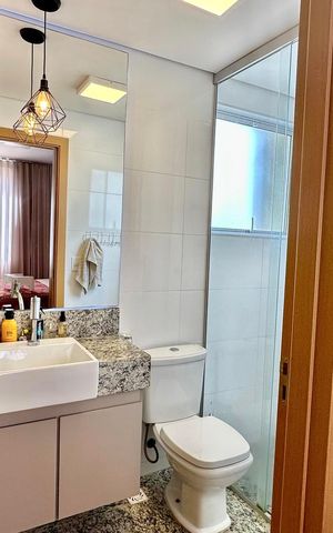 Apartamento à venda com 80m², 2 quartos e 1 vagaBanheiro da Suíte