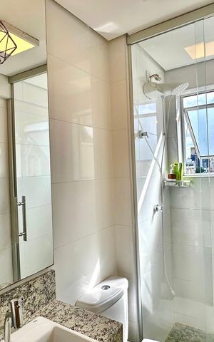 Apartamento à venda com 80m², 2 quartos e 1 vagaBanheiro Social