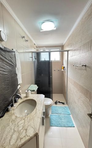 Apartamento à venda com 98m², 3 quartos e 2 vagas Apartamento à venda com 98m², 3 quartos e 2 vagasBanheiro